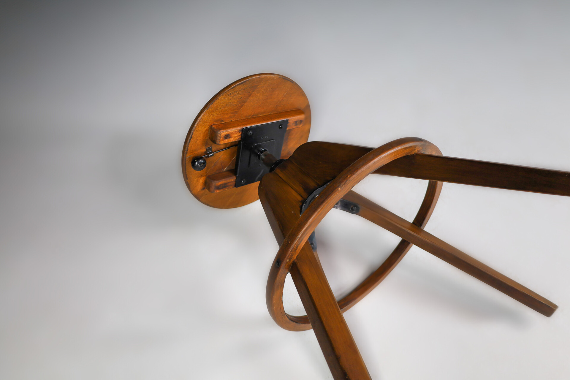 Bauhaus Architect adjustable stool, France 1930 20th century