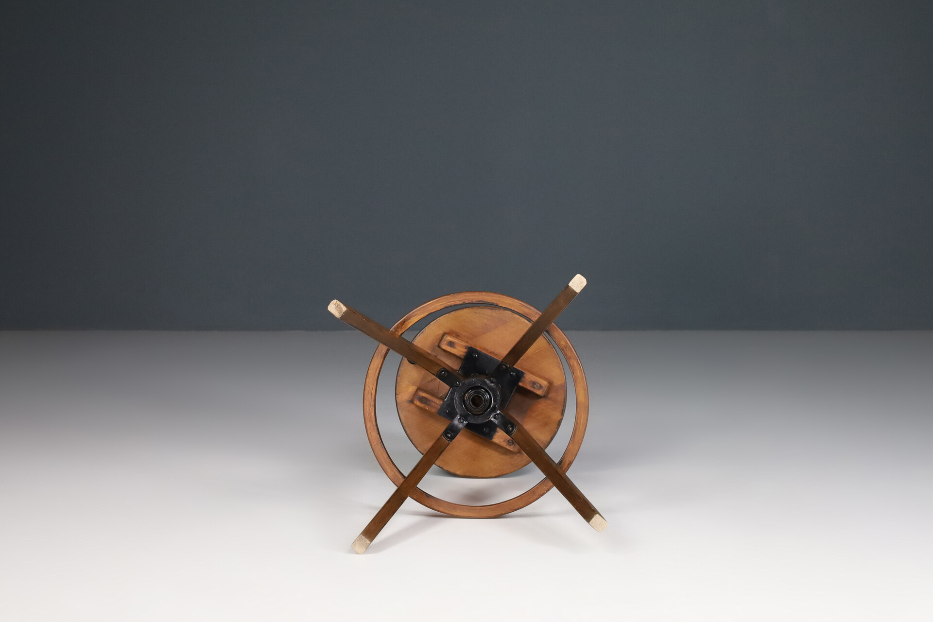 Bauhaus Architect adjustable stool, France 1930 20th century