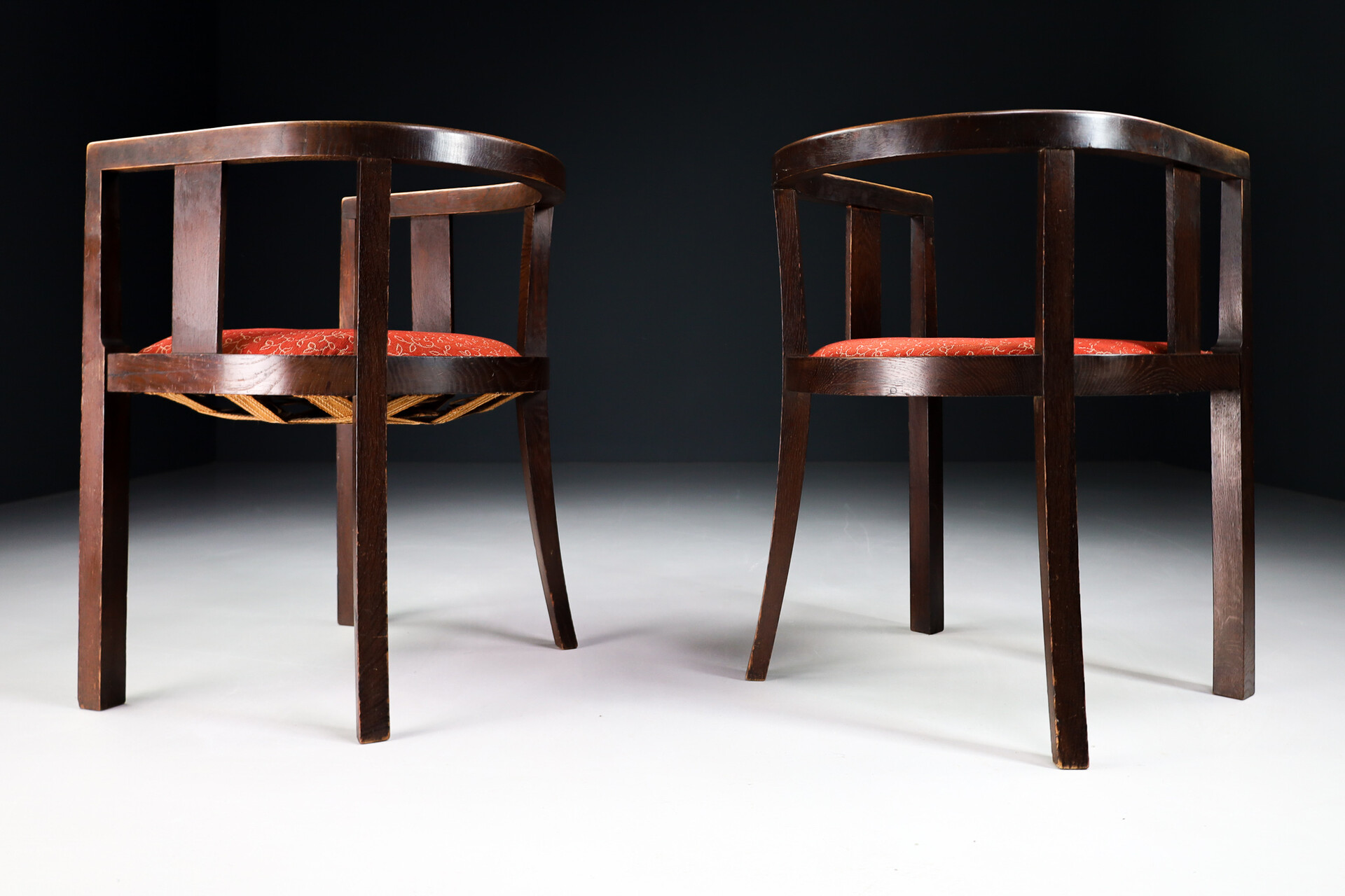 Bauhaus / Art deco oak armchairs / office chairs / desk chairs Germany 1930s Early-20th century