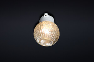 Bauhaus Porcelain Base and Glass Wall lights/ceiling lights , Germany 1930s Early-20th century