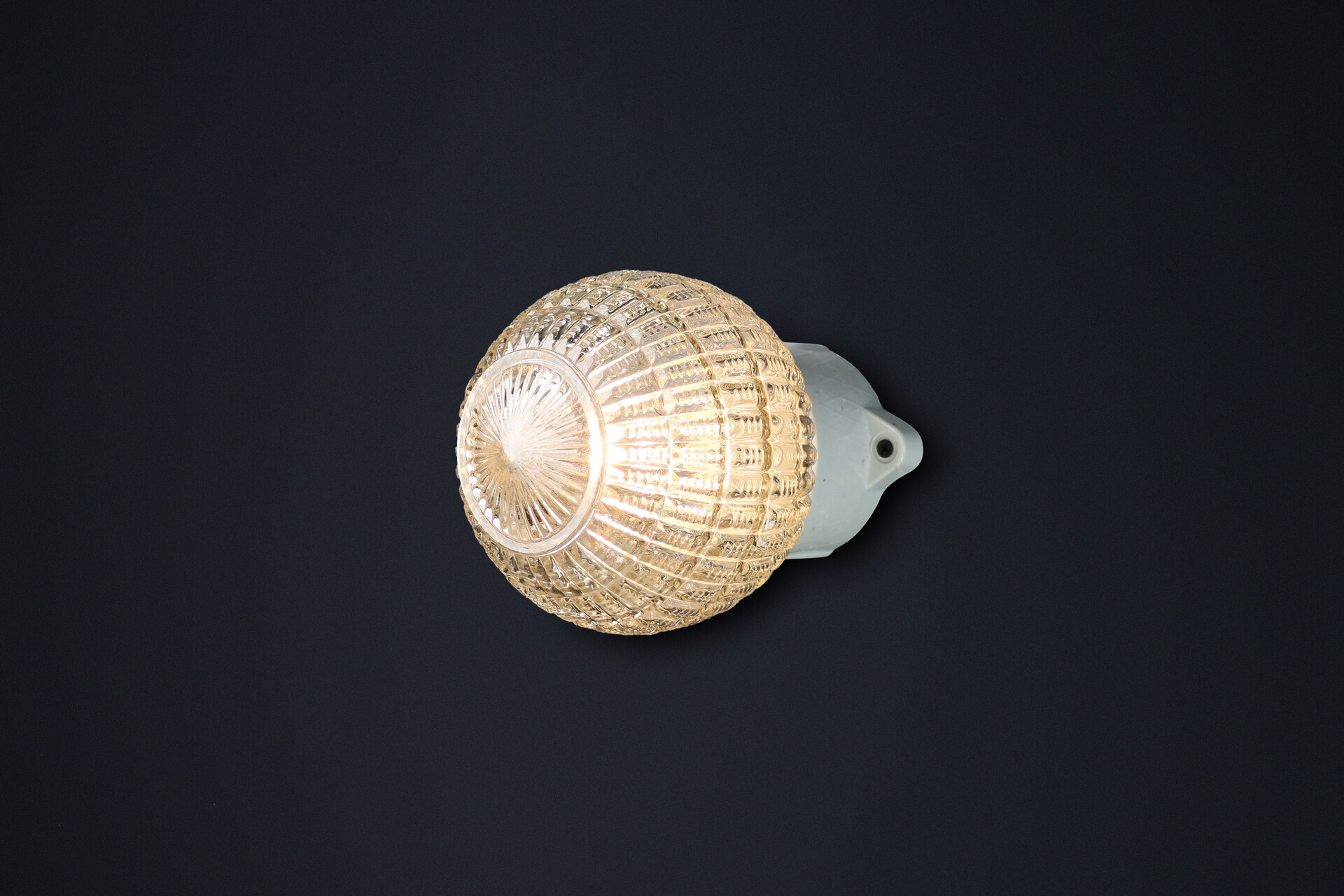 Bauhaus Porcelain Base and Glass Wall lights/ceiling lights , Germany 1930s Early-20th century