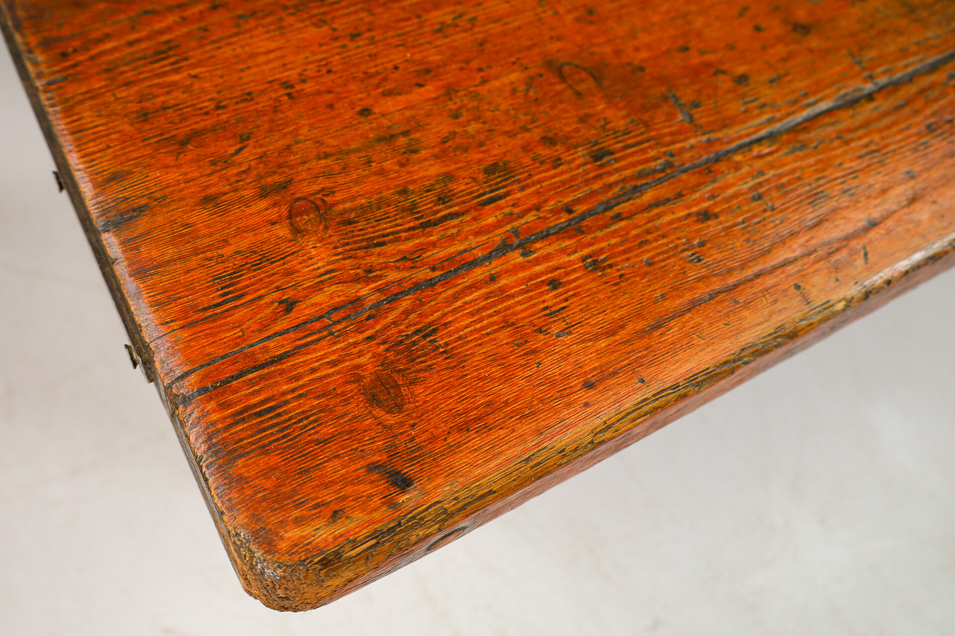 Brocante Primitive Pinewood Bench, France 1960s Mid-20th century