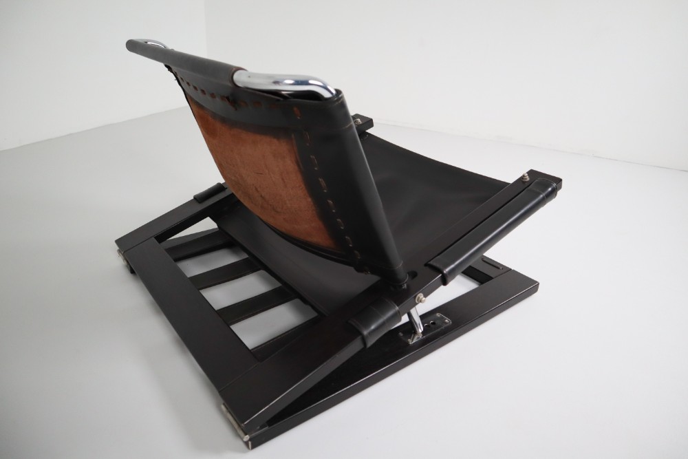 Brutalist Adjustable chair which was made by Sonja Wasseur. Amsterdam 1970’s