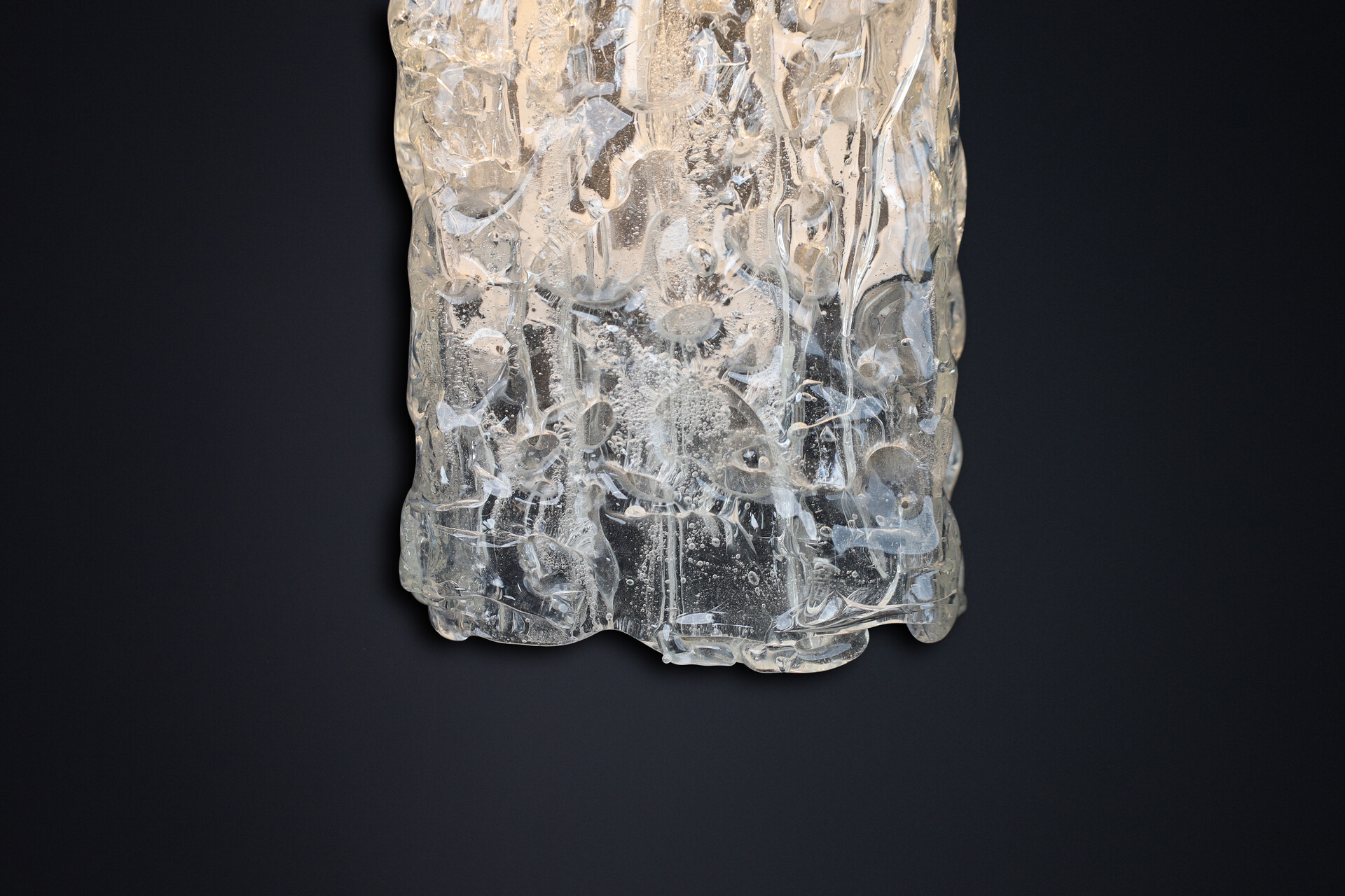 Brutalist Art glass Scones, Austria 1950s Mid-20th century