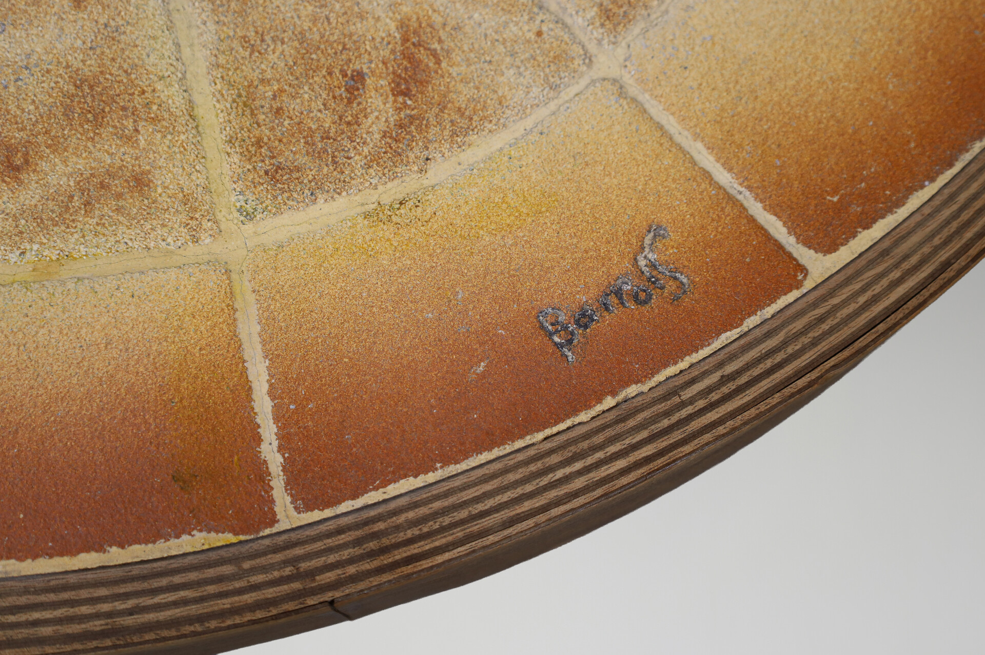 Brutalist Egg shape Vallauris ceramic coffee table by Barrois, France  1960s Mid-20th century