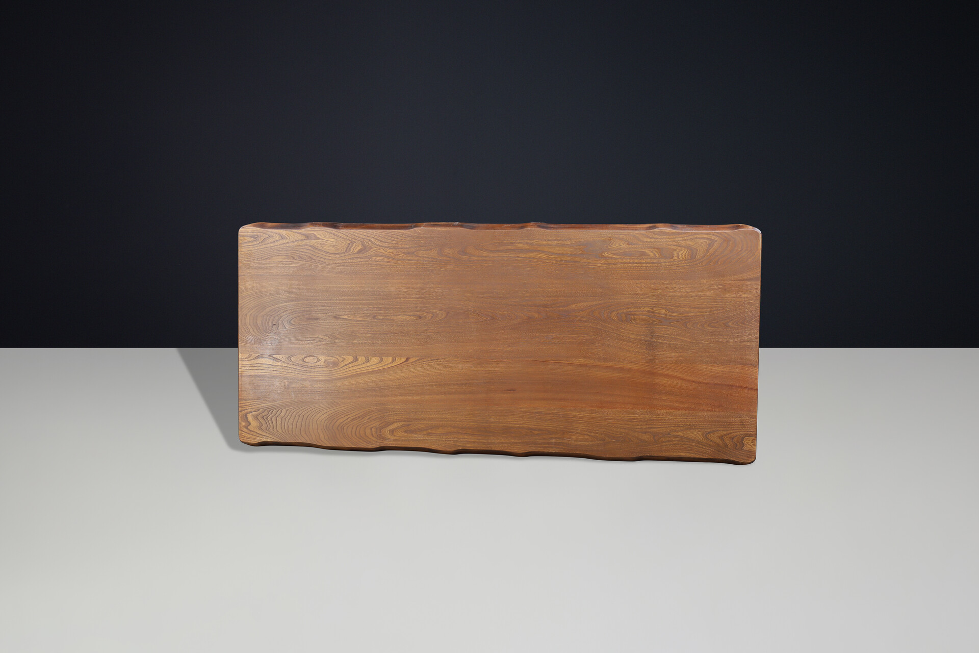 Brutalist Elm dining table by Olavi Hanninenfor Mikko Nupponen. Finland, 1959 Mid-20th century