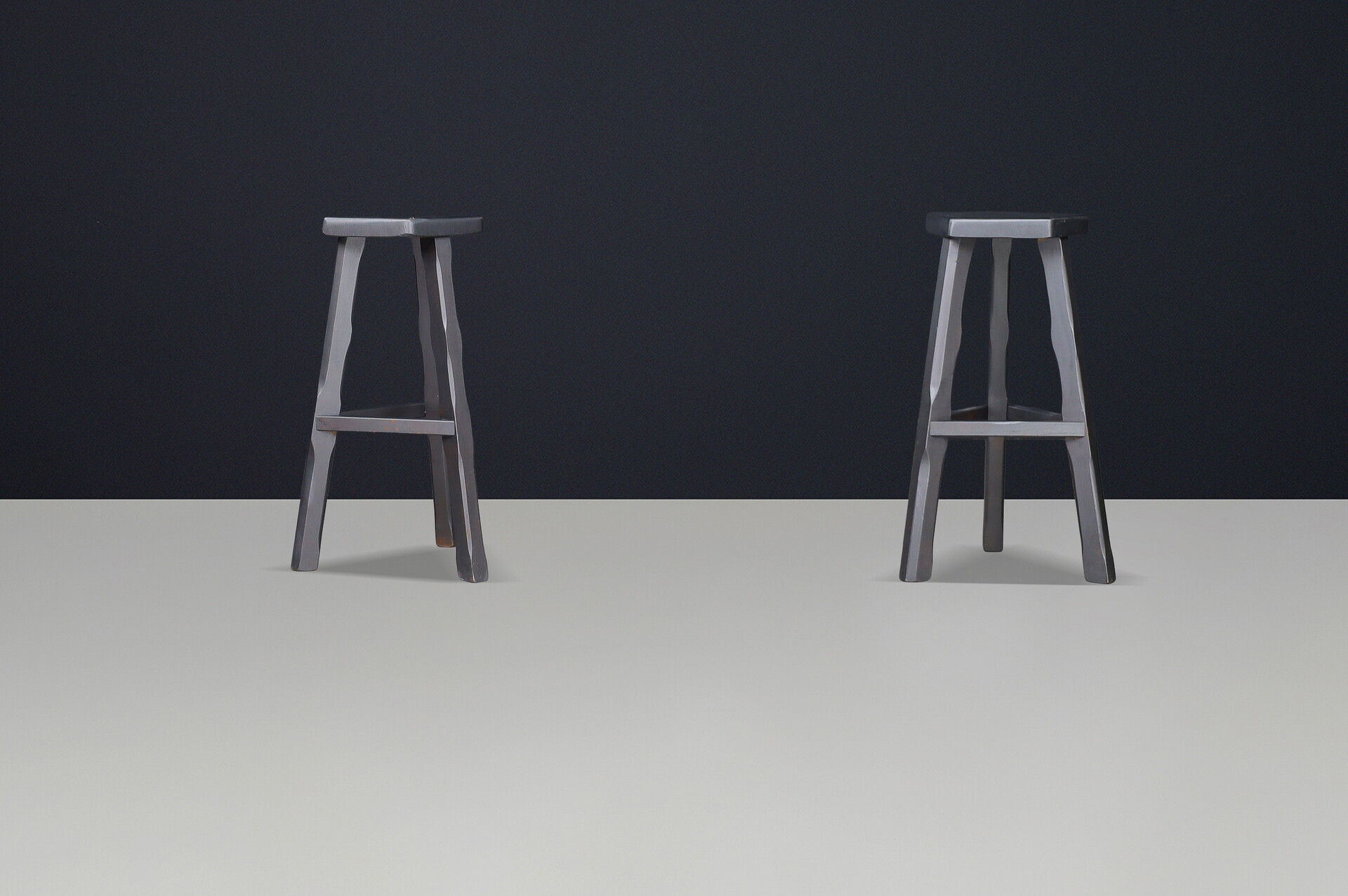 Brutalist Olavi Hänninen Bar Stools for Mikko Nupponen, Finland 1960s Mid-20th century