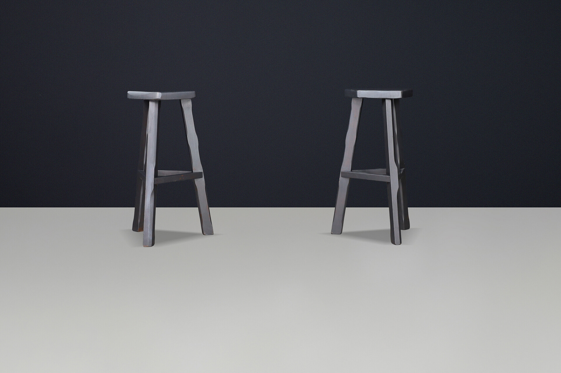 Brutalist Olavi Hänninen Bar Stools for Mikko Nupponen, Finland 1960s Mid-20th century