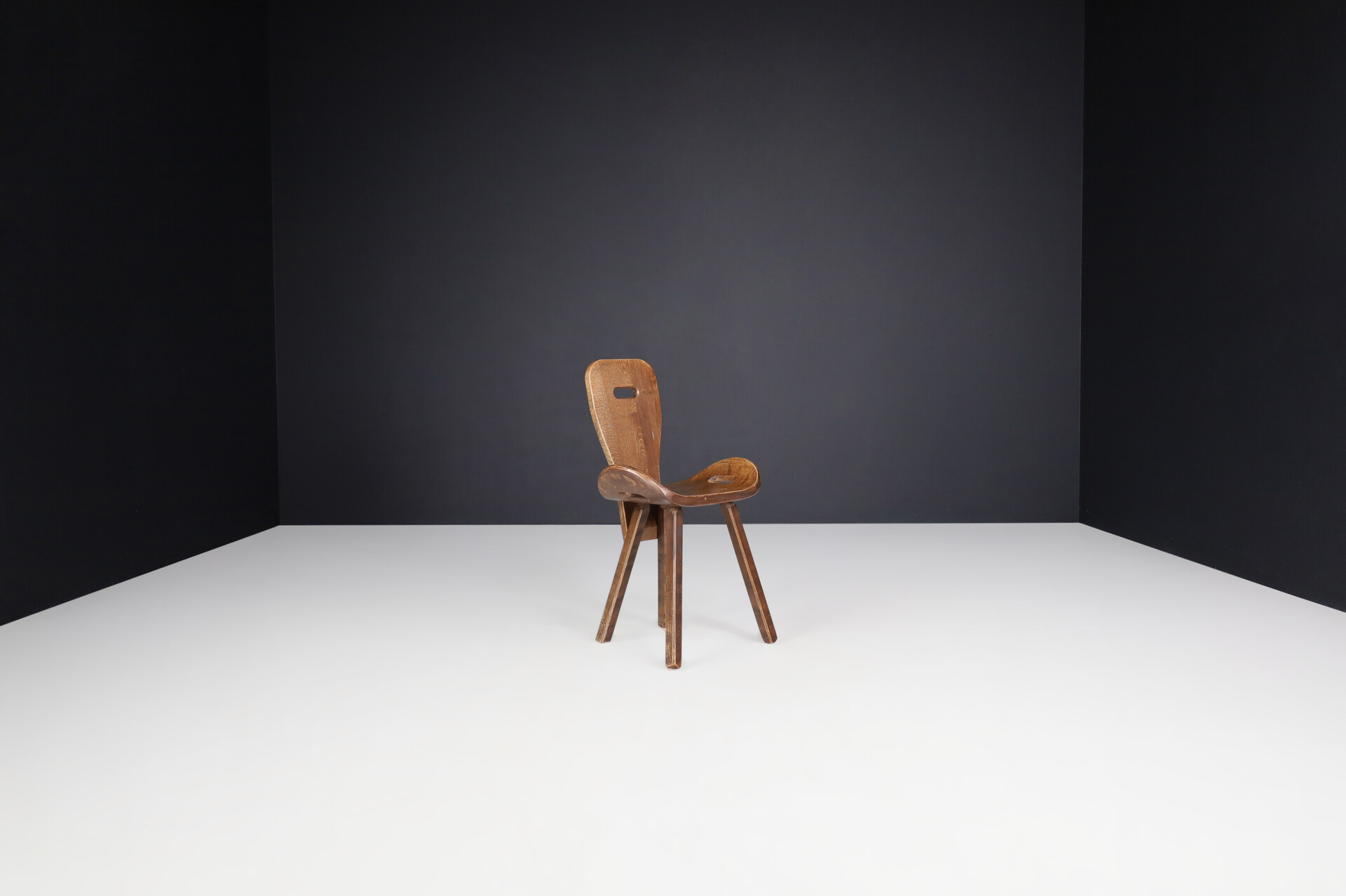 Brutalist / Primitive 'Saddle' chair France, 1960s Mid-20th century