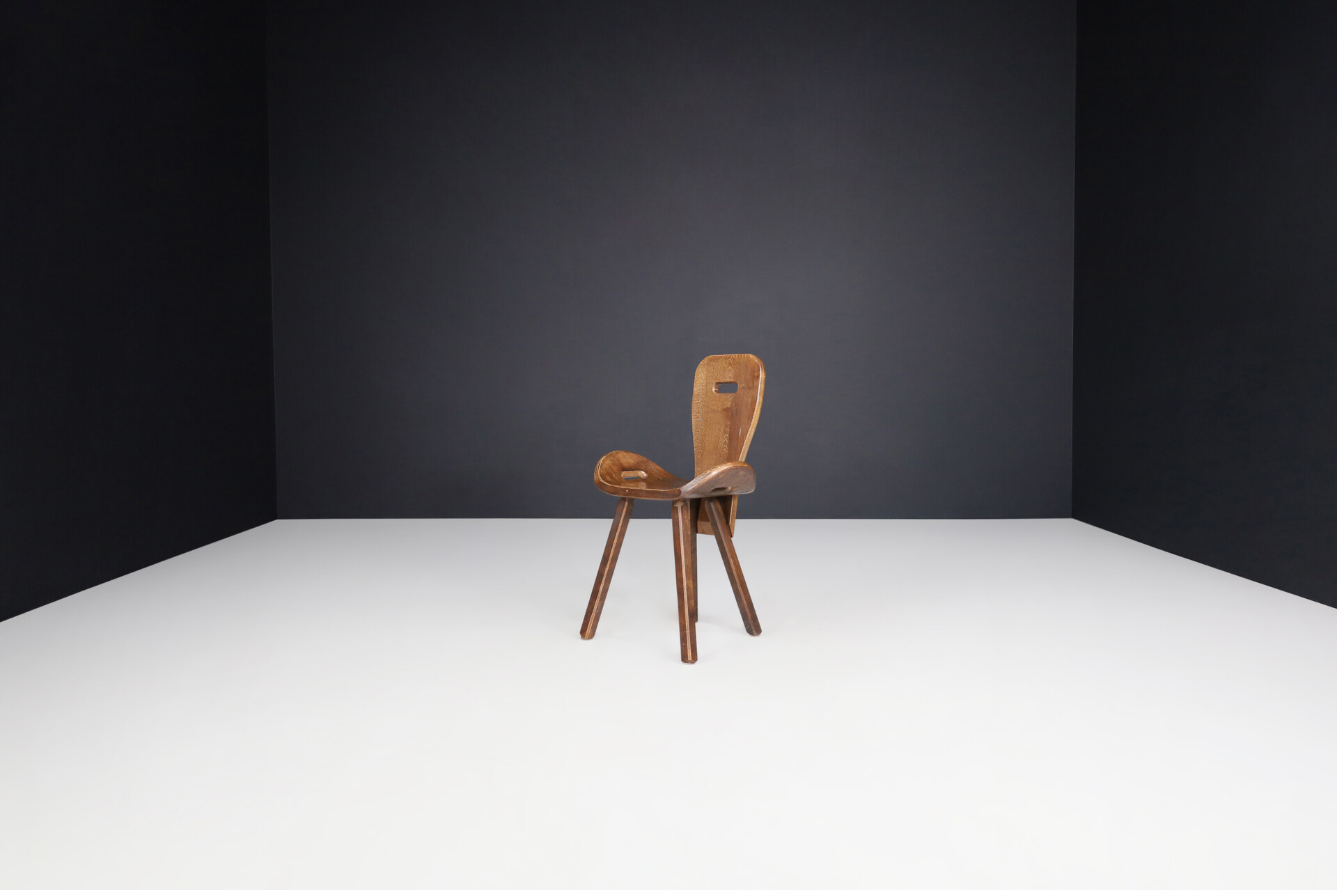 Brutalist / Primitive 'Saddle' chair France, 1960s Mid-20th century