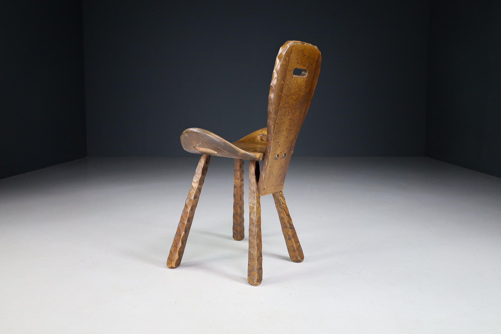 Brutalist / Primitive 'Saddle' chair from France, 1960s Mid-20th century