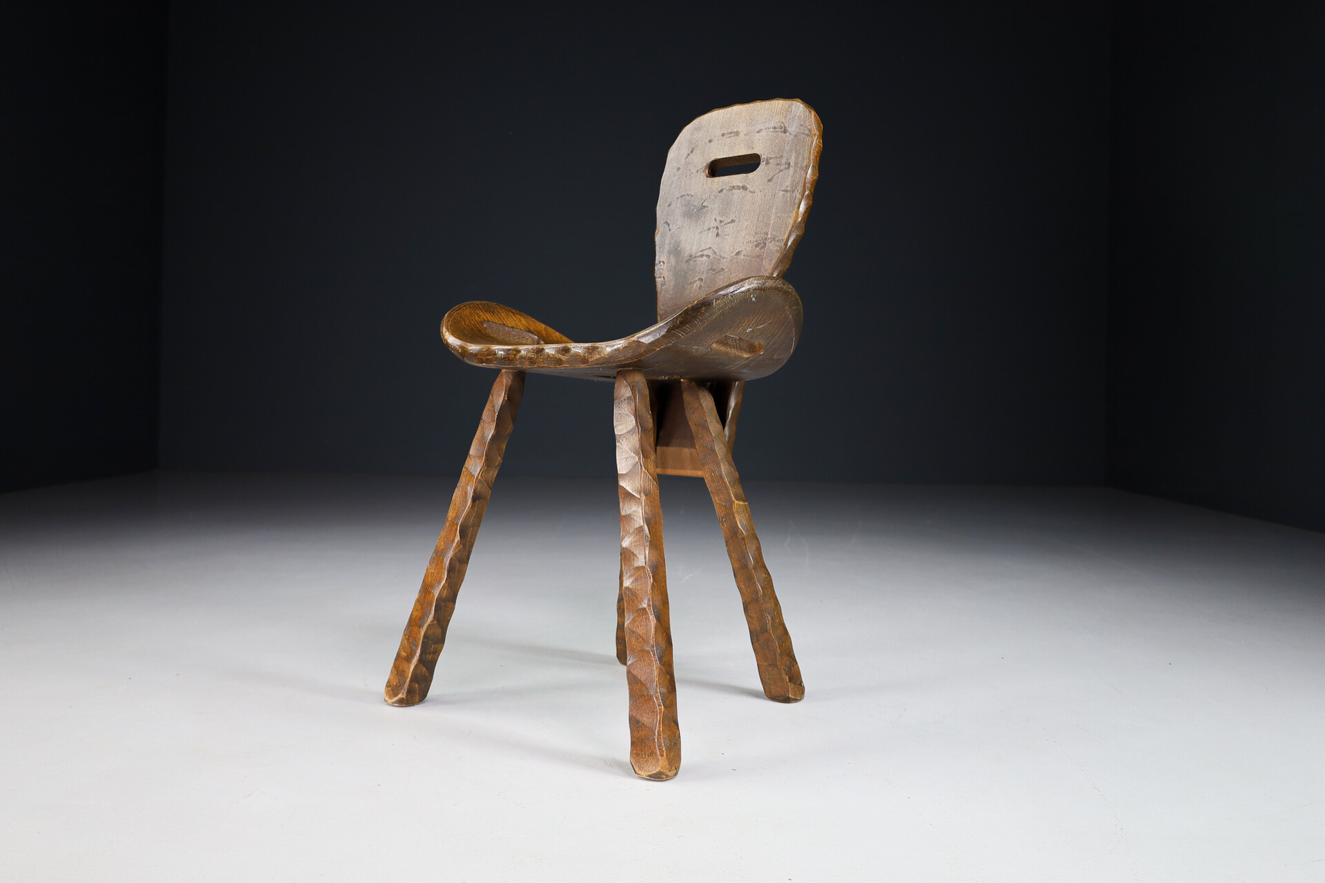 Brutalist / Primitive 'Saddle' chair from France, 1960s Mid-20th century