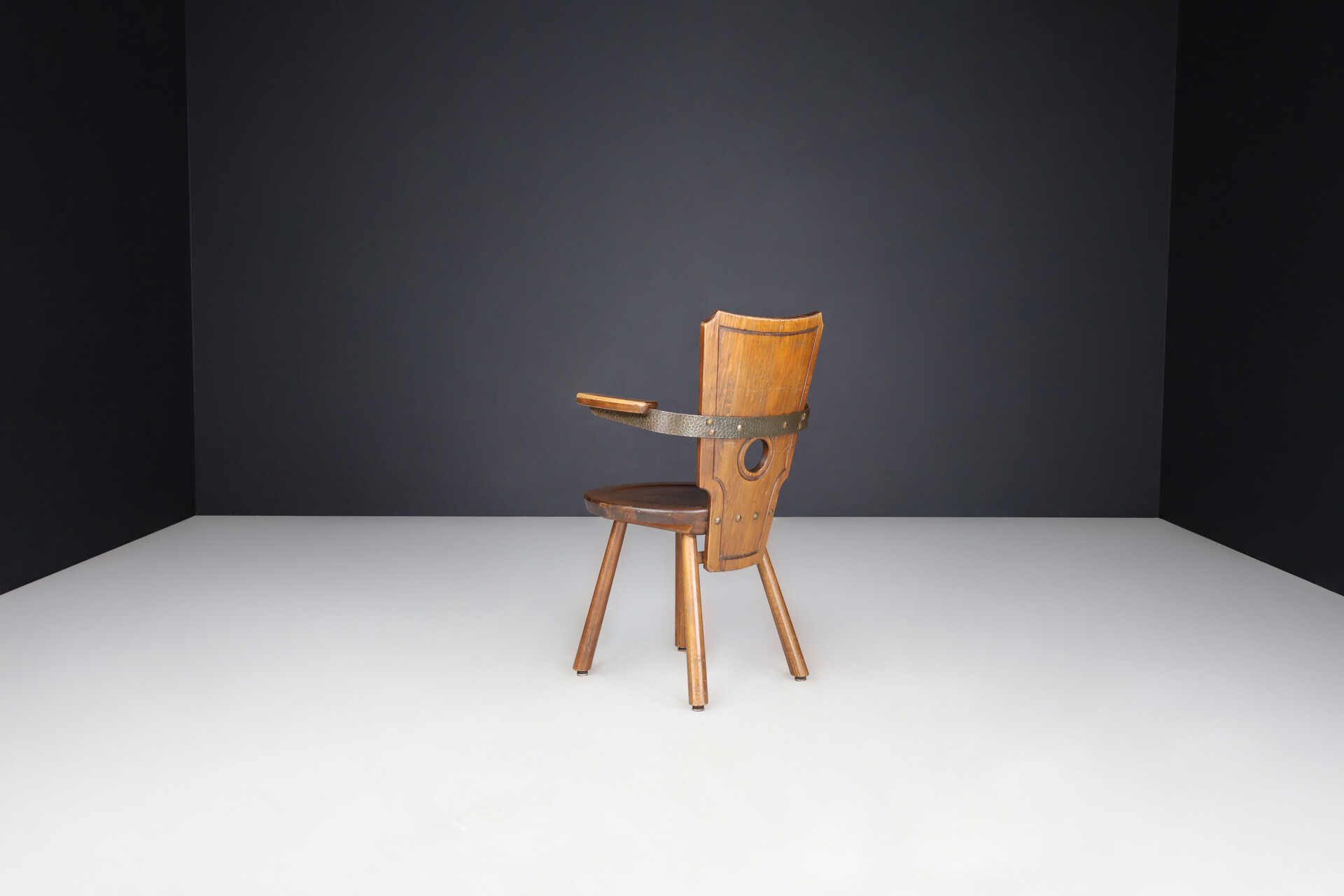 Brutalist Sculptural Arm chair, France 1960s Mid-20th century