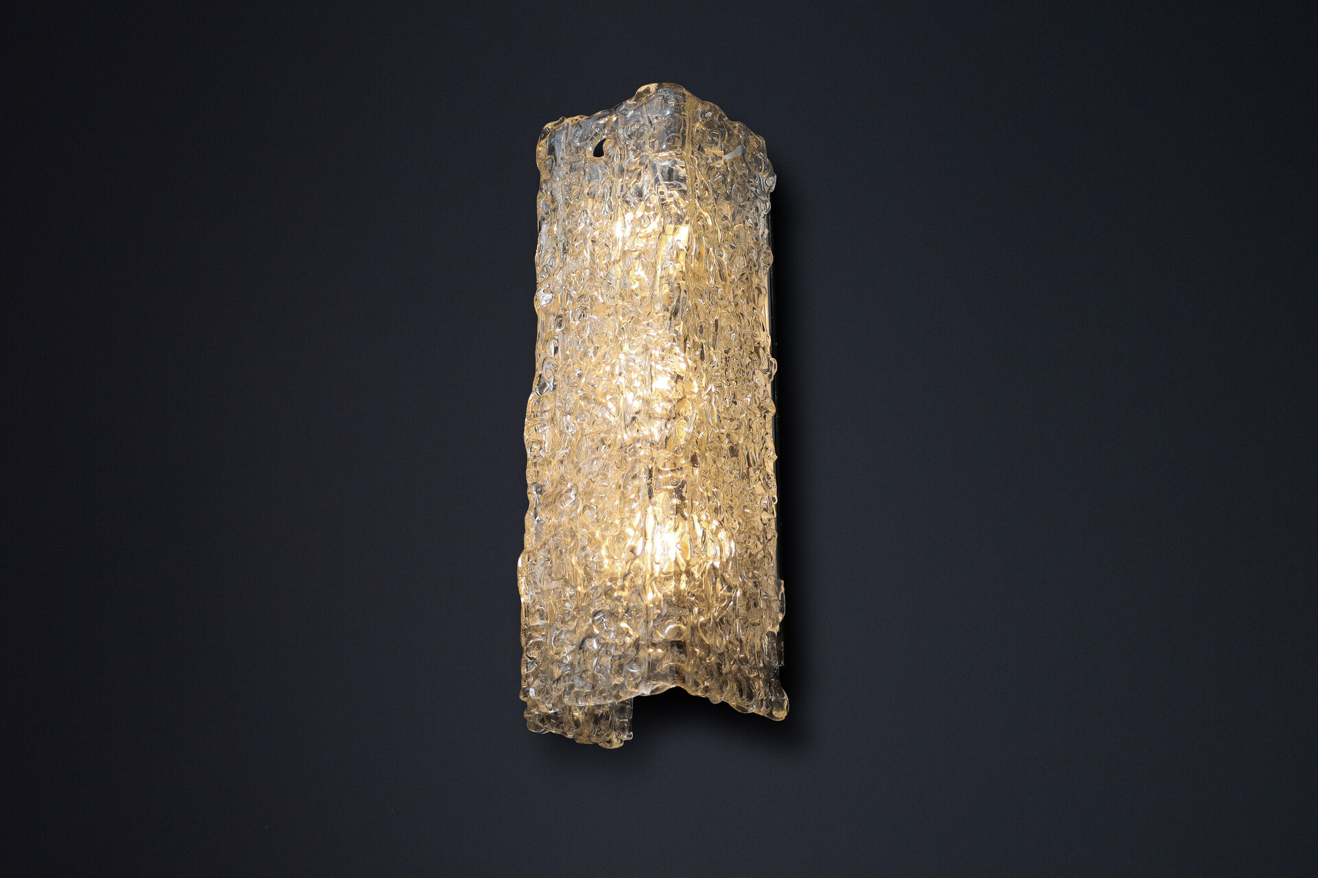 Brutalist XL Art glass Scones, Austria 1950s Mid-20th century