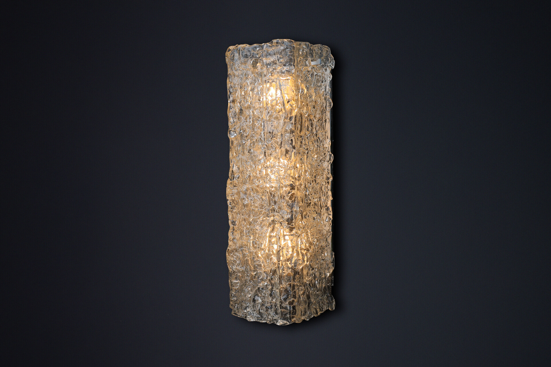 Brutalist XL Art glass Scones, Austria 1950s Mid-20th century