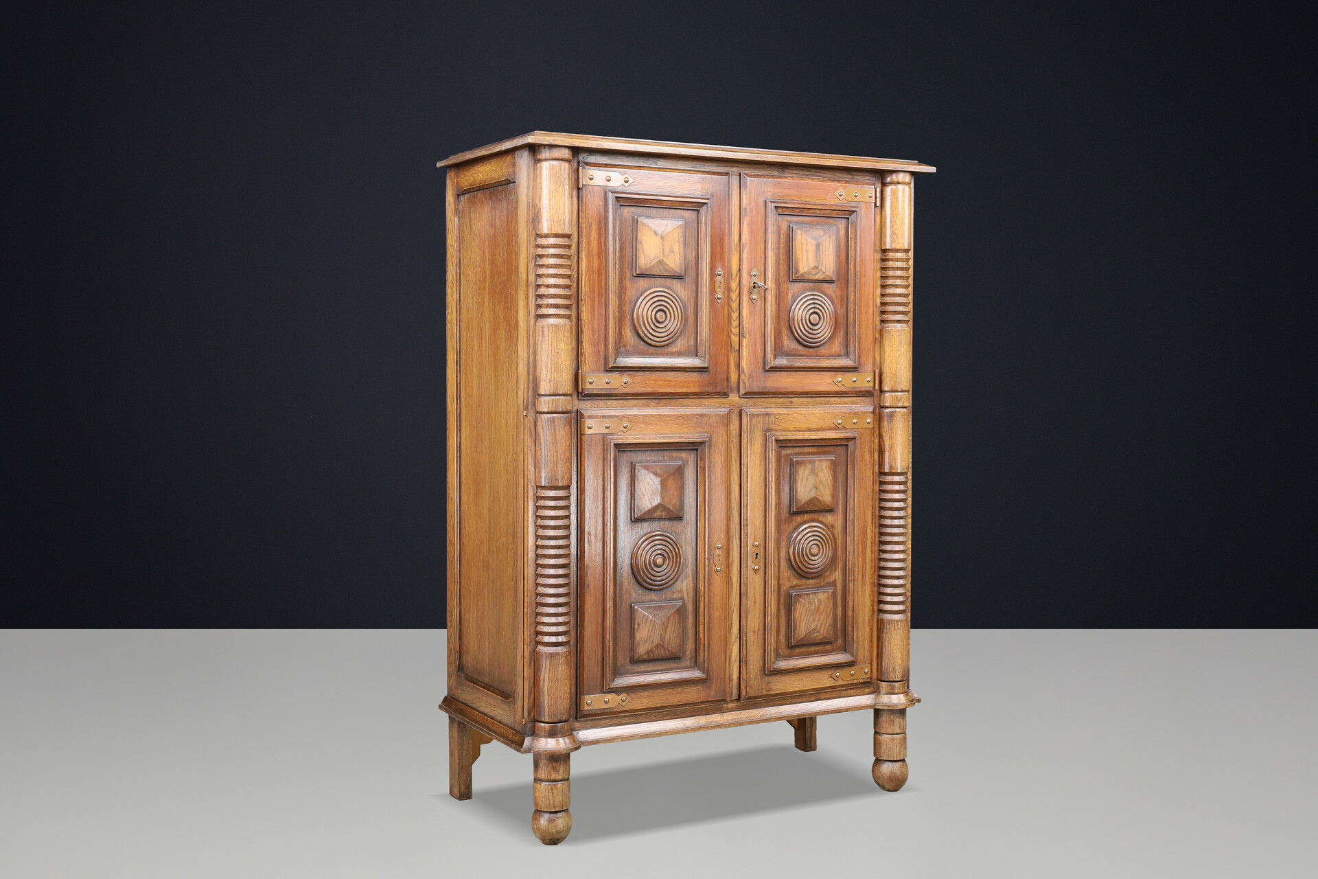 Charles Dudouyt style cabinet - bar,  France 1940s Mid-20th century
