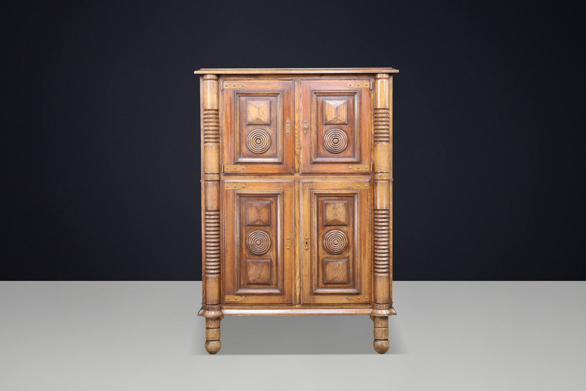 Charles Dudouyt style cabinet - bar,  France 1940s Mid-20th century