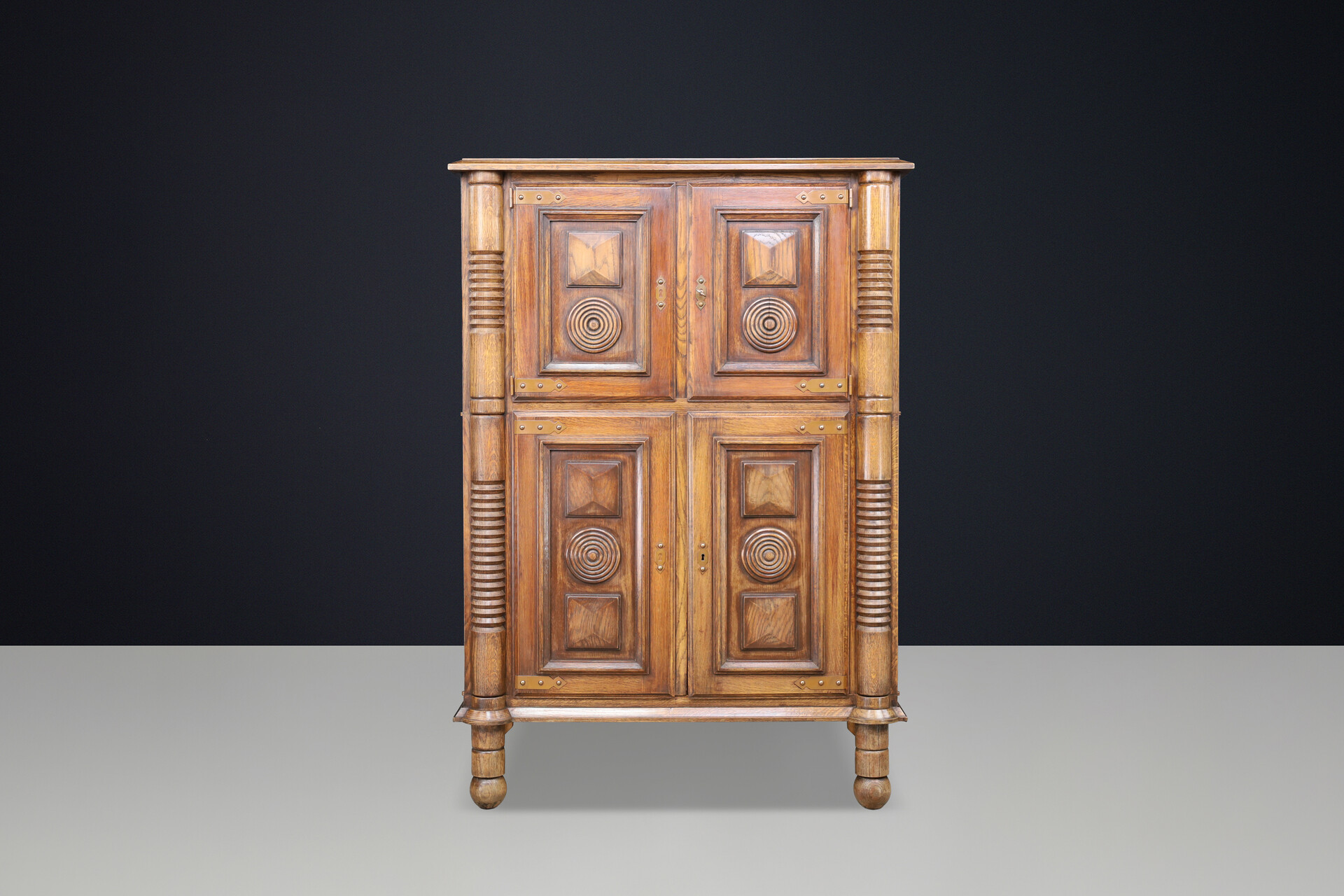Charles Dudouyt style cabinet - bar,  France 1940s Mid-20th century