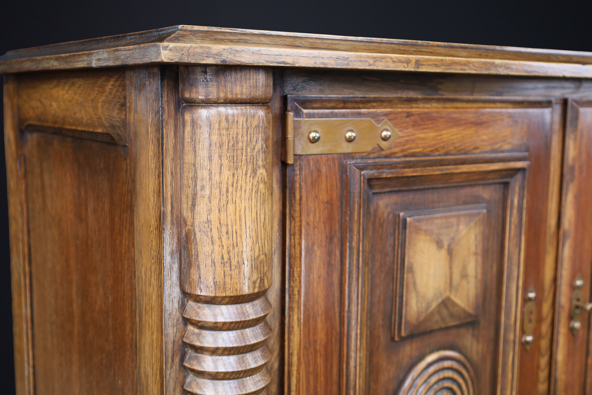 Charles Dudouyt style cabinet - bar,  France 1940s Mid-20th century