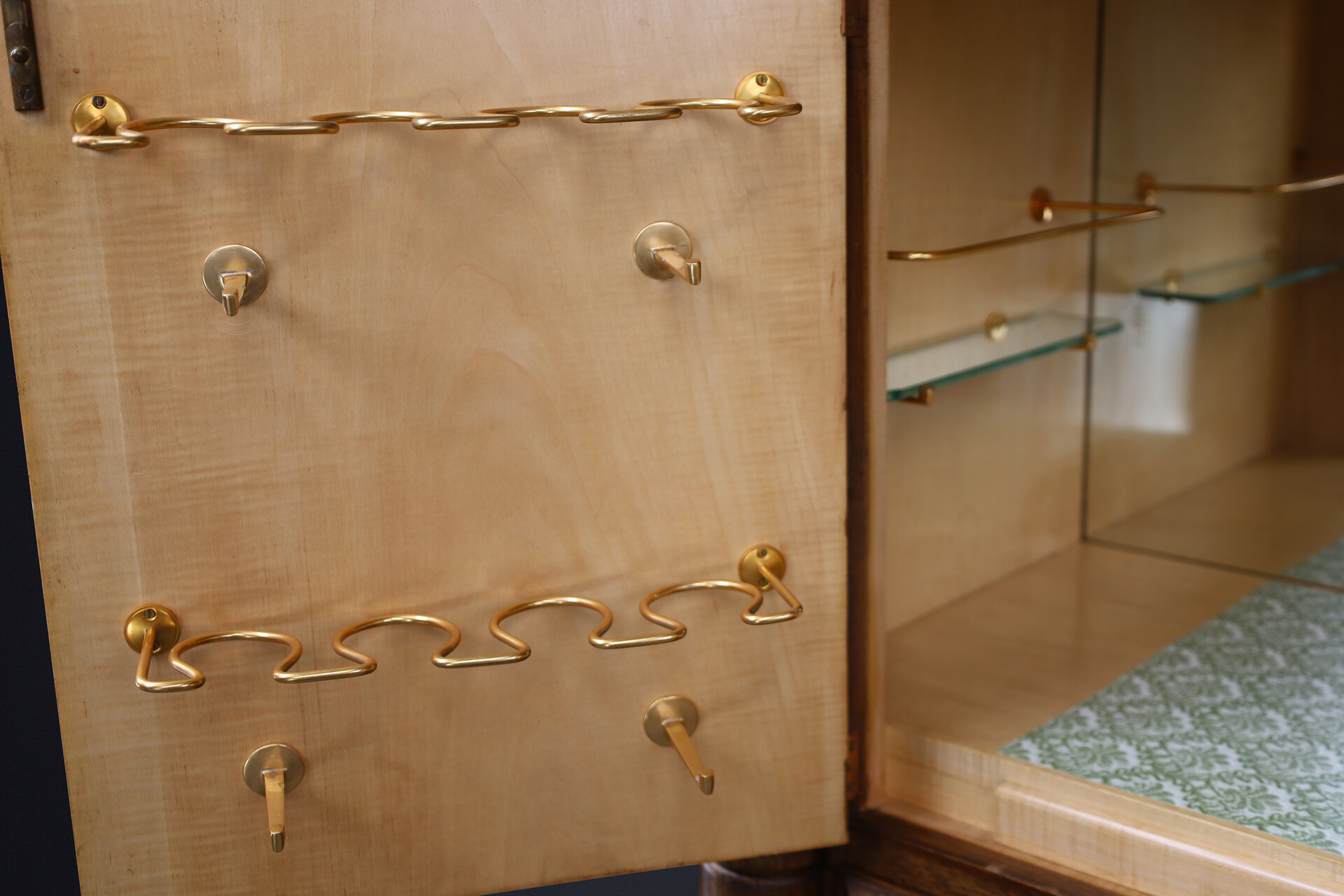 Charles Dudouyt style cabinet - bar,  France 1940s Mid-20th century