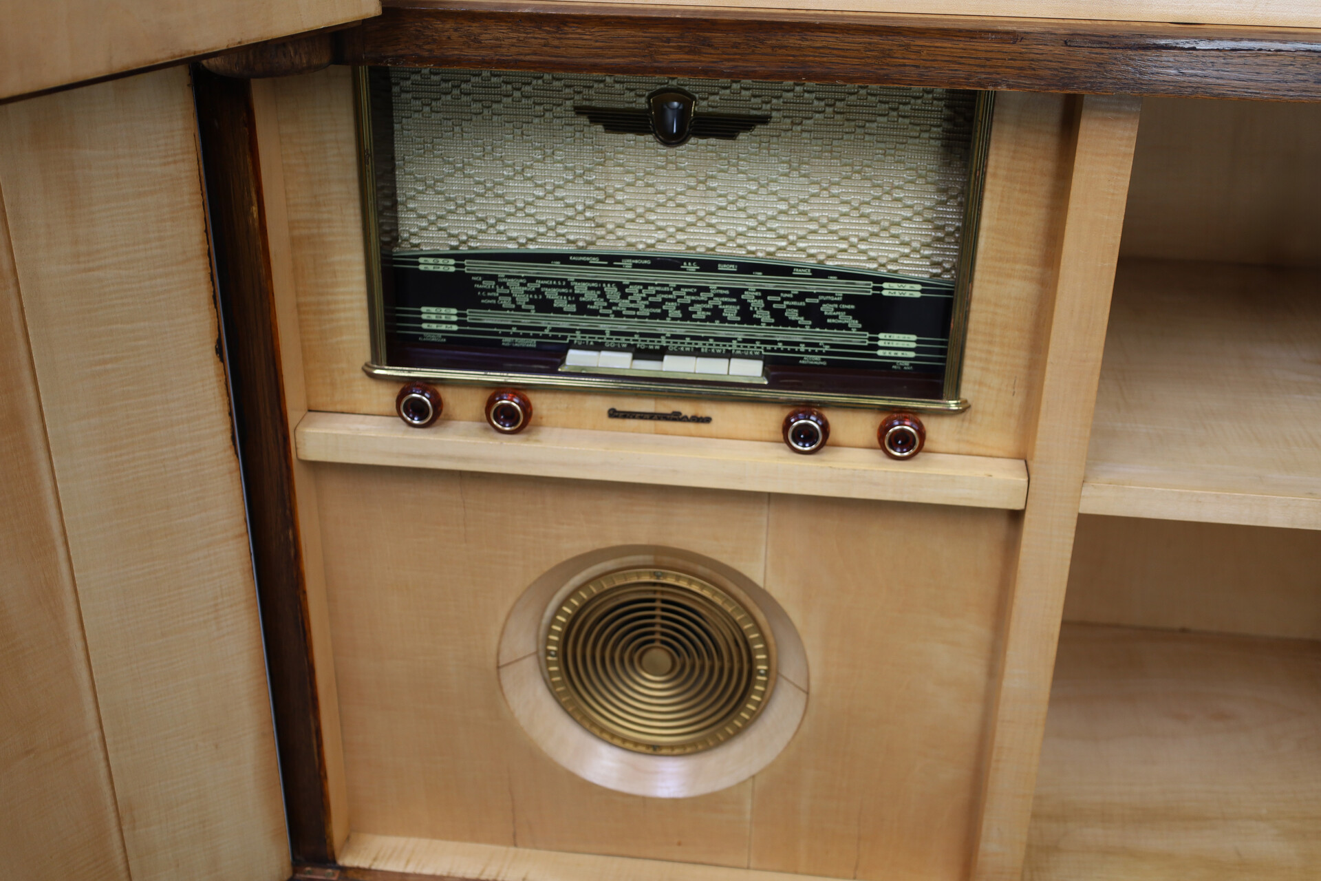 Charles Dudouyt style cabinet - bar,  France 1940s Mid-20th century