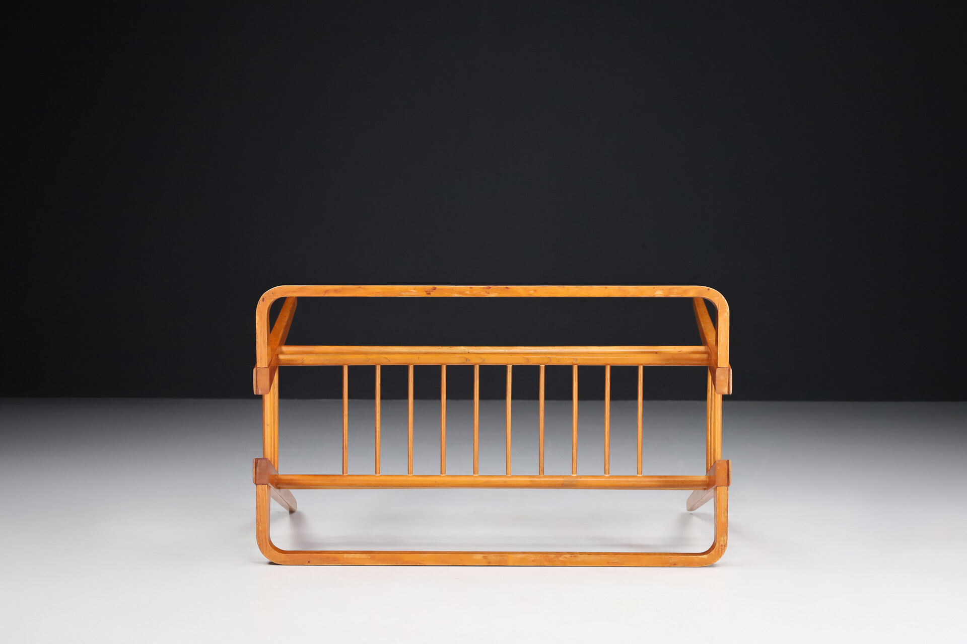 Coffee table made of wood and glass by Frantisek Jirák for Tatra Nabytok Pravence, Czech Republic Mid-20th century