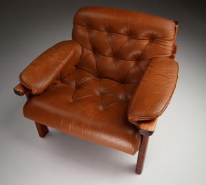 Cognac Leather  Armchair 1960s wholesale holland export worldwide Mid-20th century