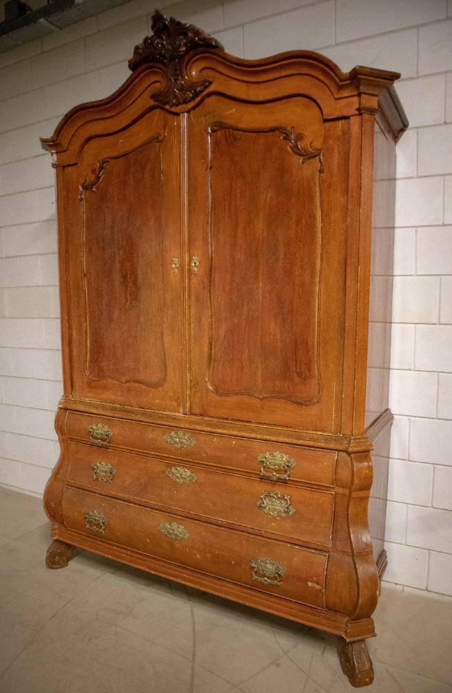  Continental Dutch Provincial Style '19th Century' Cabinet 