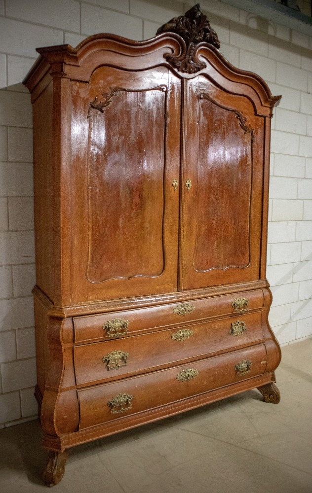 Continental Dutch Provincial Style '19th Century' Cabinet 