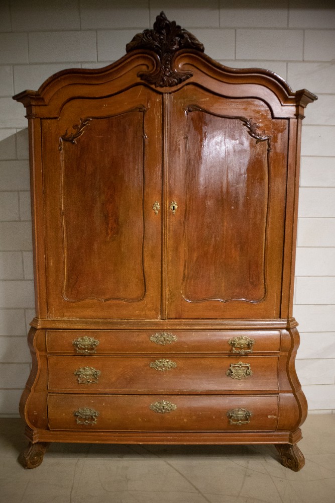  Continental Dutch Provincial Style '19th Century' Cabinet 