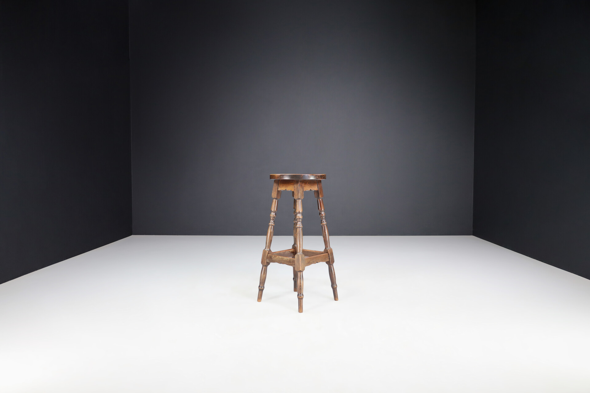 Country-farm house Wooden barstools , France 1970s Late-20th century