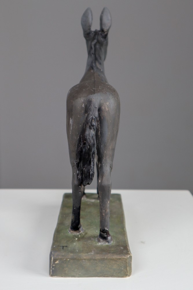 Early 20th Century Donkey Model in Painted Plaster, Germany, 1900 Early-20th century