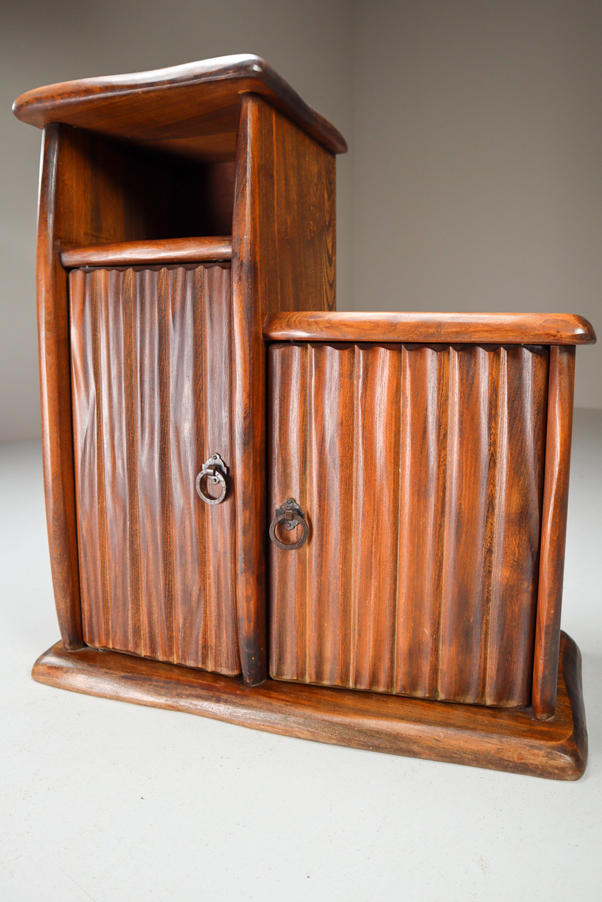 Elm Cabinet By Olavi Hanninen, Finland 1960s Mid-20th century