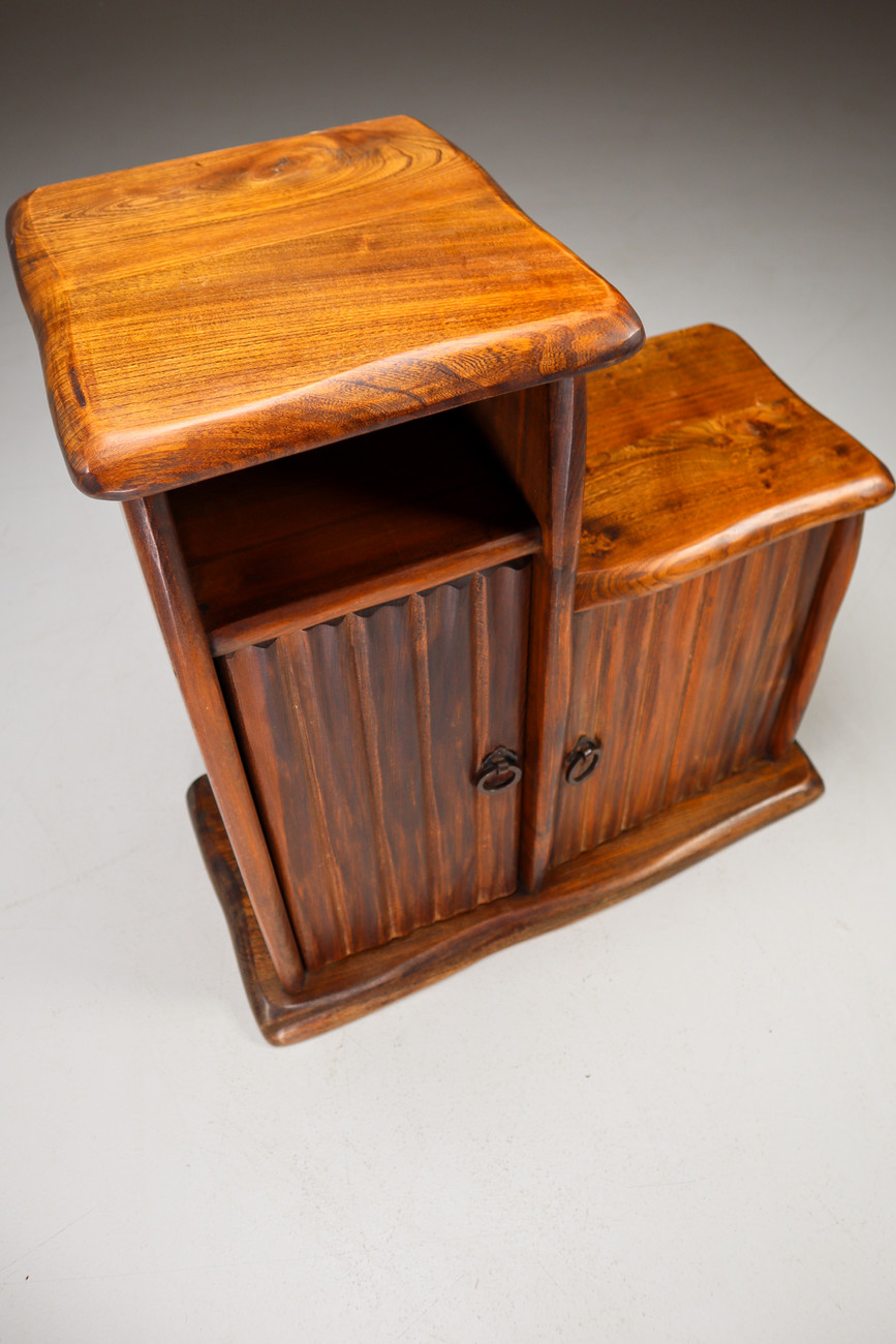 Elm Cabinet By Olavi Hanninen, Finland 1960s Mid-20th century
