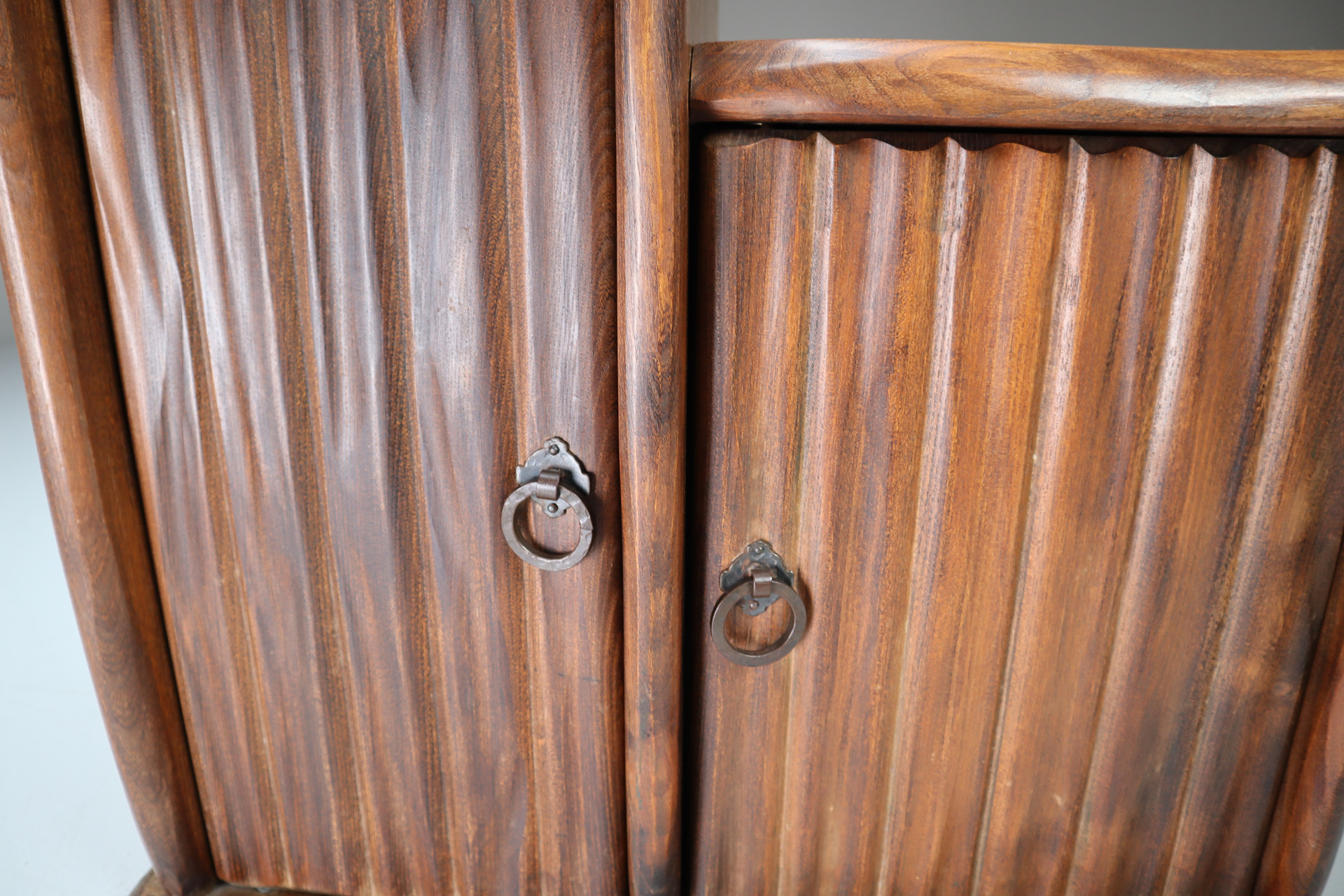 Elm Cabinet By Olavi Hanninen, Finland 1960s Mid-20th century