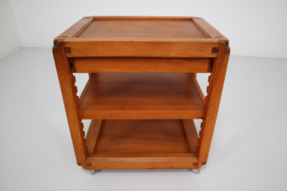 Elm Pierre Chapo Bar-Table France 1960s Mid-20th century