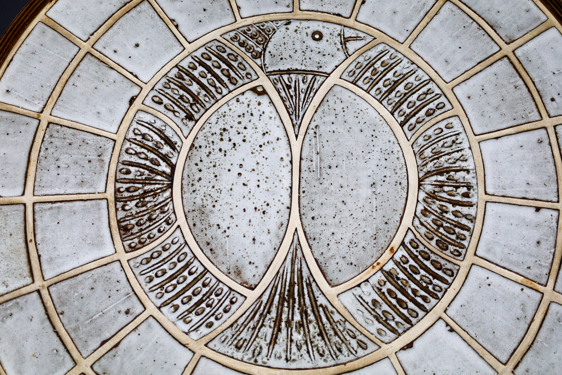 Exceptional Vallauris Ceramic Coffee Table with Sculptural Pedestal Base, 1960s Mid-20th century