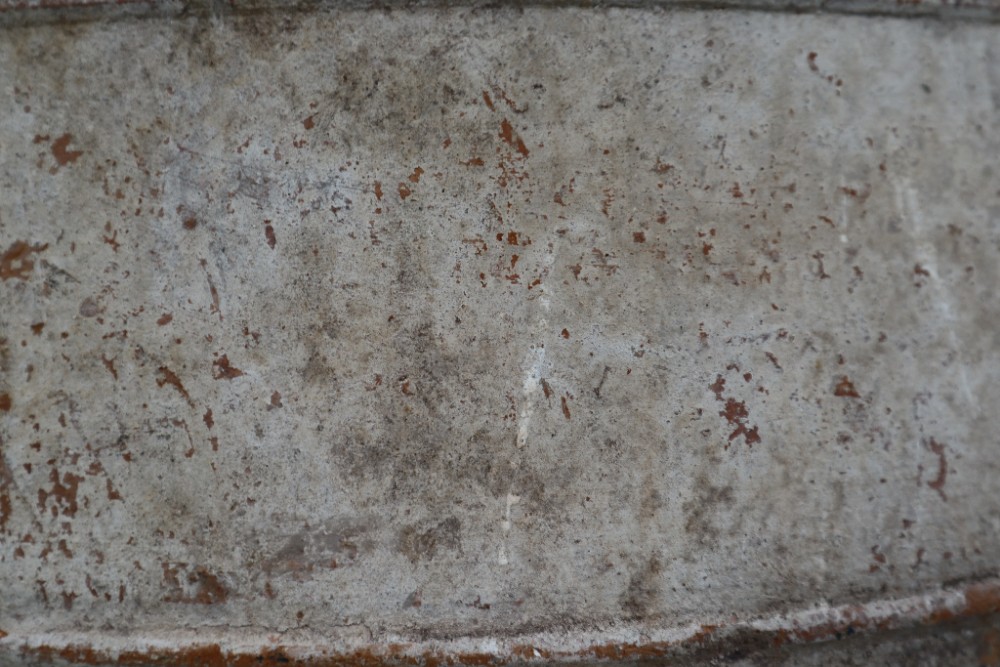 Extreme Large Three-Handled Painted Terracotta Urn From The Early-20th Century.