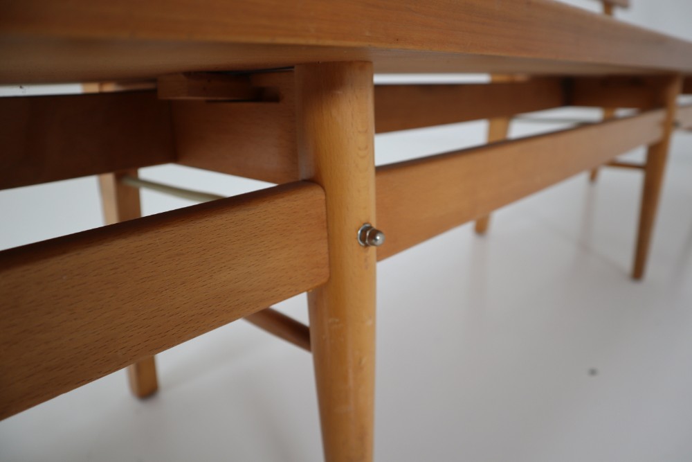 Four Large Mid-20 Century Scandinavian Wooden Benches