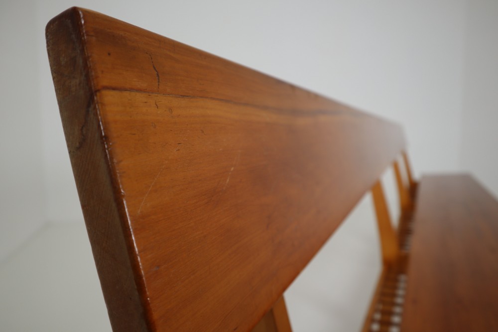 Four Large Mid-20 Century Scandinavian Wooden Benches