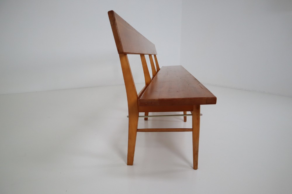 Four Large Mid-20 Century Scandinavian Wooden Benches