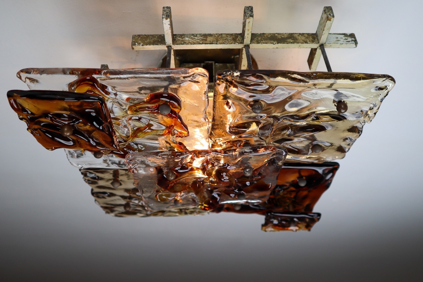 Four Patchwork Sconces Toni Zuccheri for Venini Murano, Italy, 1970s