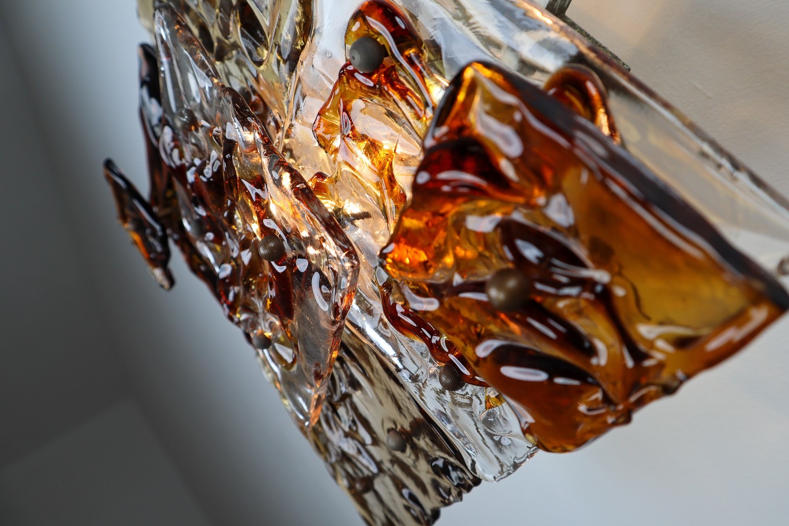 Four Patchwork Sconces Toni Zuccheri for Venini Murano, Italy, 1970s