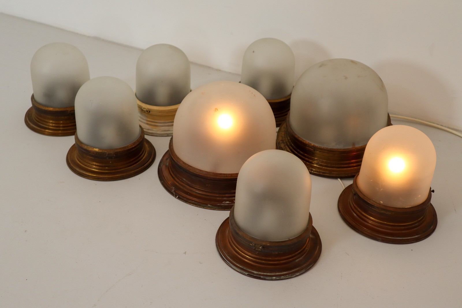 French Brass Ceiling/Wall lamp 1850