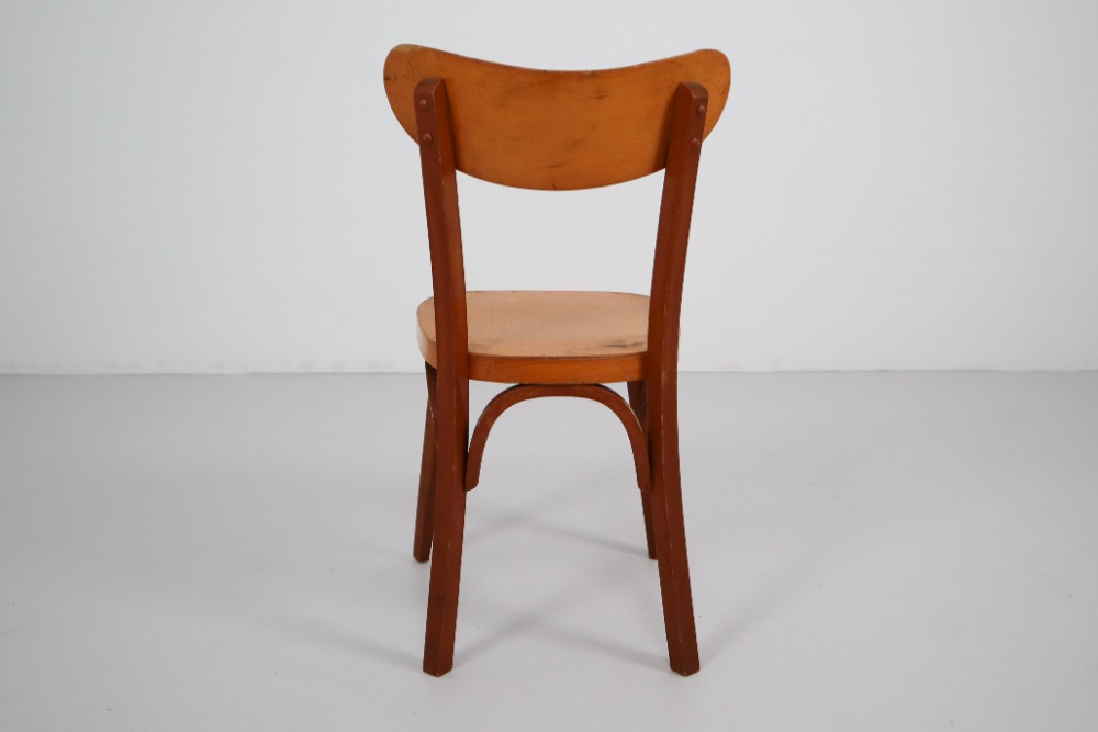 French provincial Beech 20 French Bistro Chairs Mid-20th century