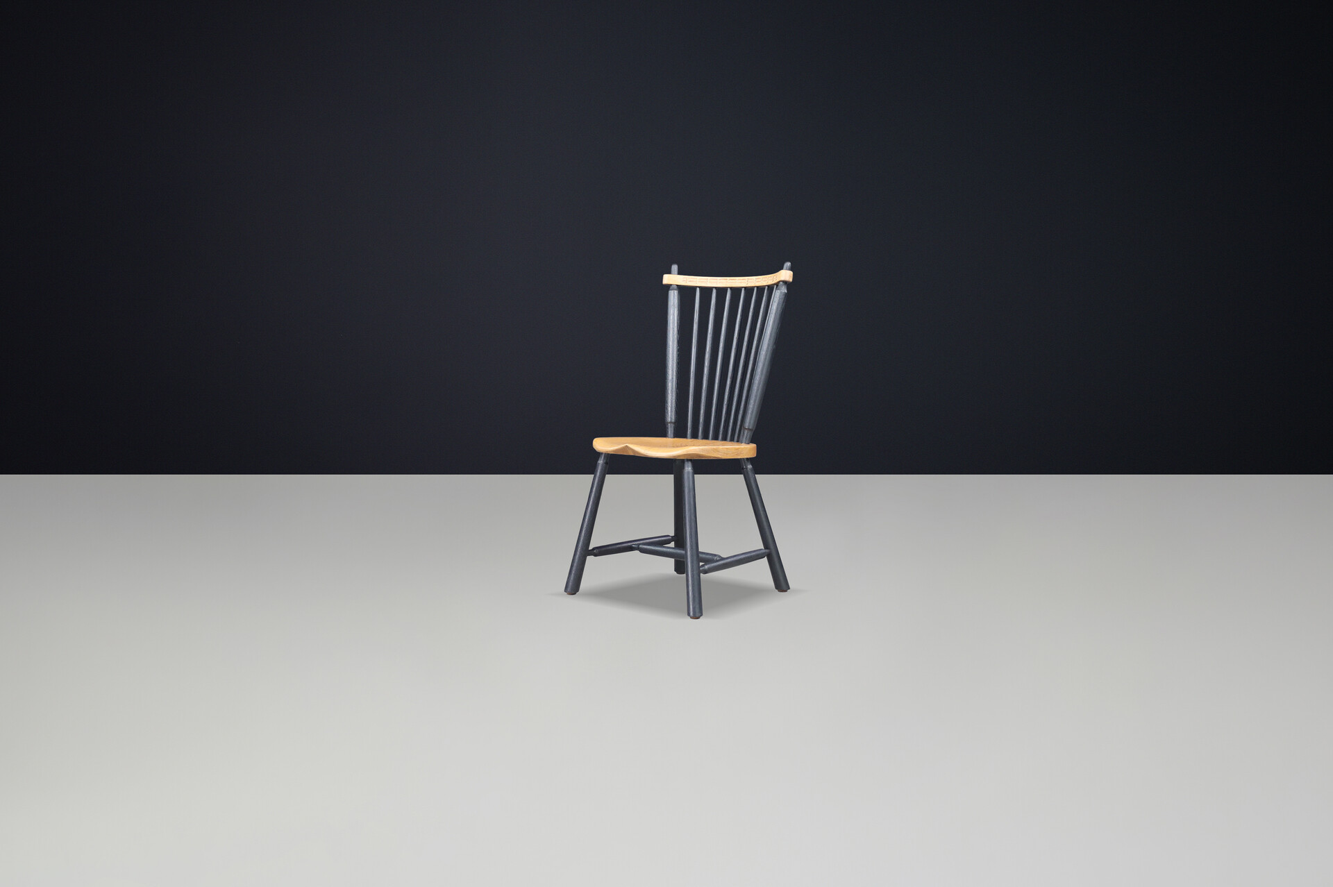 French provincial Oak dining room chairs France 1960s Mid-20th century