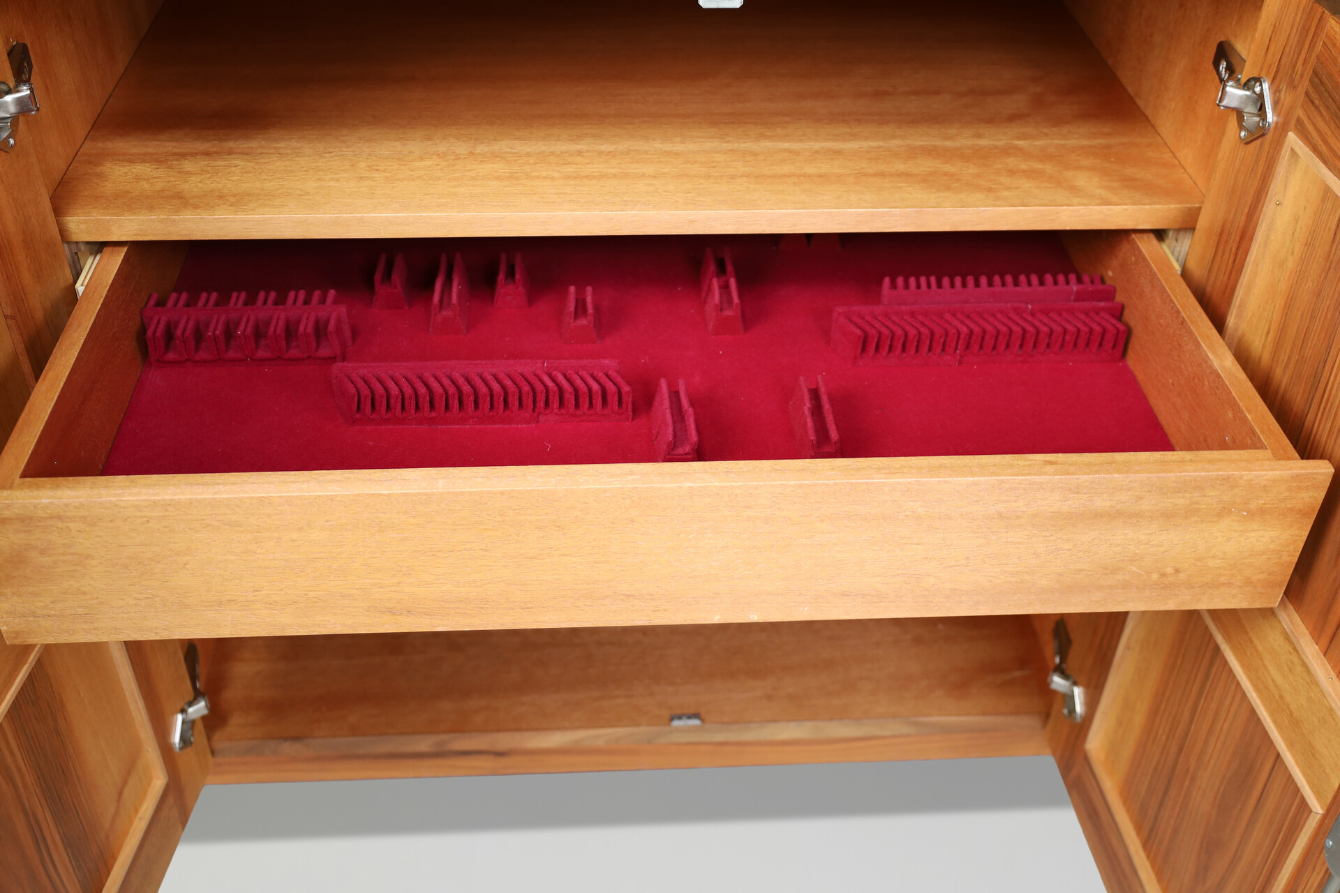 French Walnut Sideboard / Enfilade, Modernist Architectural Design, 1960s Mid-20th century