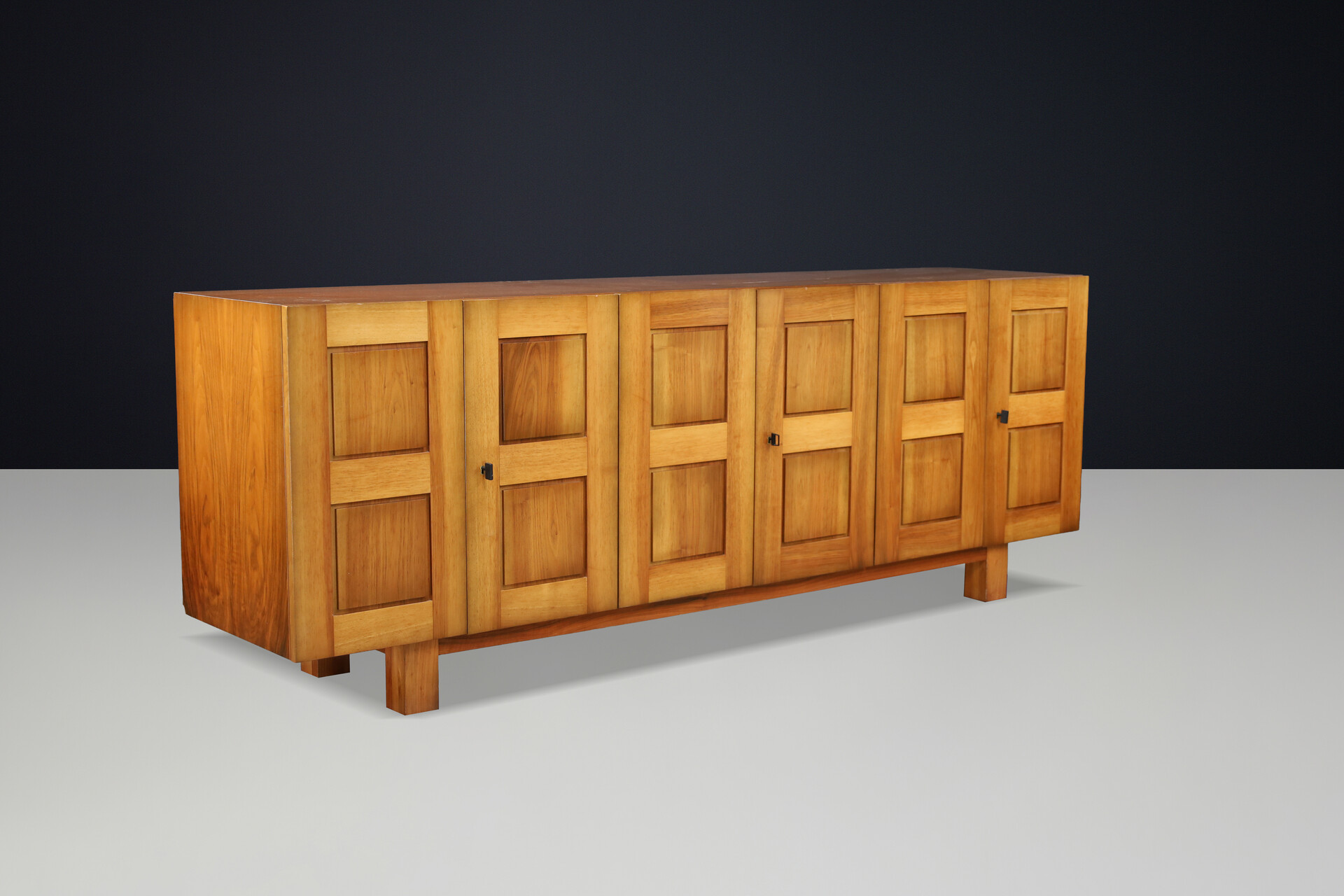 French Walnut Sideboard / Enfilade, Modernist Architectural Design, 1960s Mid-20th century