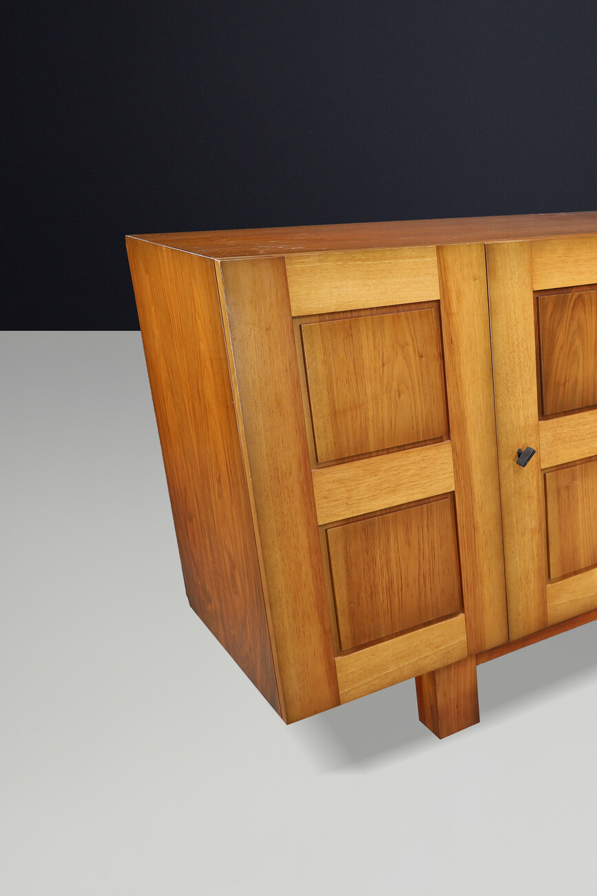 French Walnut Sideboard / Enfilade, Modernist Architectural Design, 1960s Mid-20th century