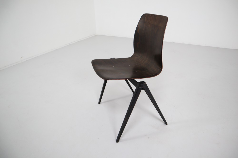  Galvanitas S22-Pagholz Industrial Diner Chairs, 1960s Mid-20th Century 